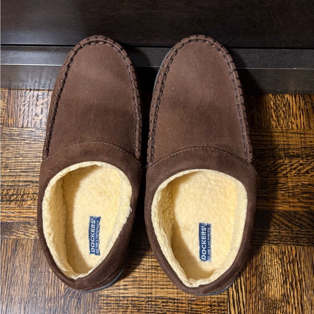 Dockers Men's Suede Brown Slip-Ons